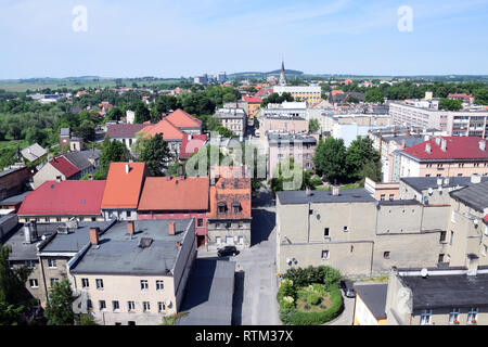 Zabkowice slaskie, vue aérienne. La Pologne. Banque D'Images