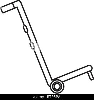 Caricature de charrettes logistique Illustration de Vecteur