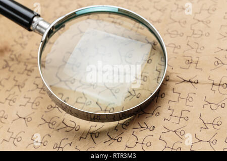 Code secret les hommes dansants Banque D'Images