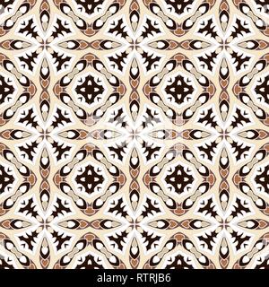 Résumé motif Oriental. Motif symétrique transparente de tourbillons, de lignes et d'étoiles. Vector illustration. Illustration de Vecteur