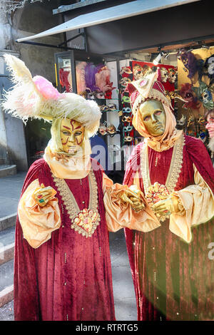 Robe pour le Carnaval de Venise, Italie 2019 Banque D'Images