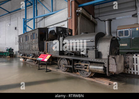 La bauxite n° 2 sur l'affichage de la locomotive dans le National Railway Museum, York, Royaume-Uni. Banque D'Images