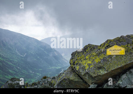 Hautes Tatras, Slovaquie en été avec des nuages Banque D'Images