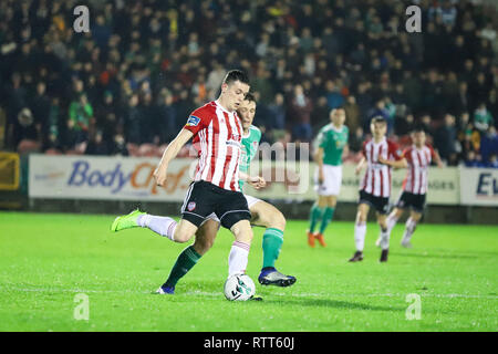 Le 1er mars 2019, Cork, Irlande - Ireland Premier match de la division entre Cork City FC vs Derry City FC. Banque D'Images