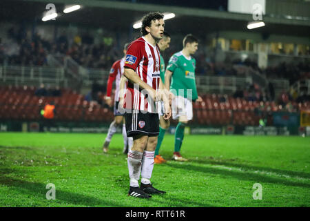 Le 1er mars 2019, Cork, Irlande - Barry McNamee au premier Championnat d'Irlande match Division Cork City FC vs Derry City FC. Banque D'Images