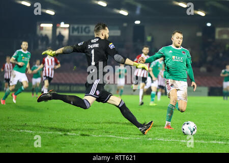 Le 1er mars 2019, Cork, Irlande - Ireland Premier match de la division entre Cork City FC vs Derry City FC. Banque D'Images