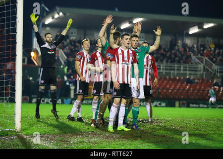 Le 1er mars 2019, Cork, Irlande - Ireland Premier match de la division entre Cork City FC vs Derry City FC. Banque D'Images