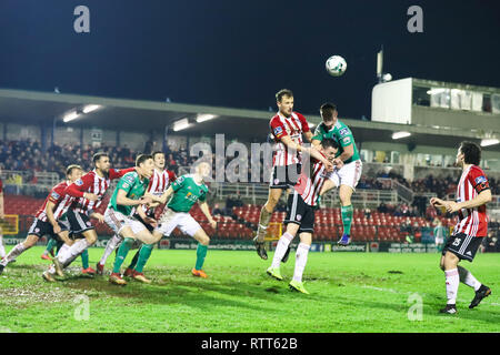 Le 1er mars 2019, Cork, Irlande - Ireland Premier match de la division entre Cork City FC vs Derry City FC. Banque D'Images