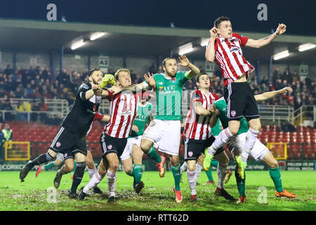 Le 1er mars 2019, Cork, Irlande - Ireland Premier match de la division entre Cork City FC vs Derry City FC. Banque D'Images