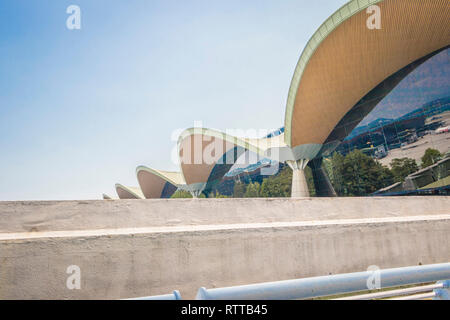 Auvent moderne KLIa de Kuala Lumpur International Airport Terminal Malaisie Banque D'Images
