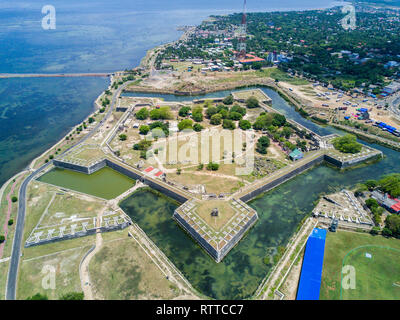 Fort de Jaffna, construit par les Portugais près de Karaiyur à Jaffna, au Sri Lanka en 1618 sous Philippe de Oliveira à la suite de l'invasion portugaise de Jaffn Banque D'Images