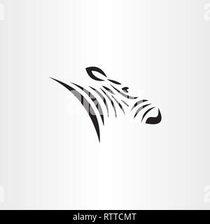 Logo zebra design icône de l'élément symbole vecteur Illustration de Vecteur