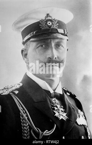 Le kaiser Guillaume II d'Allemagne en uniforme militaire vers 1910 Banque D'Images