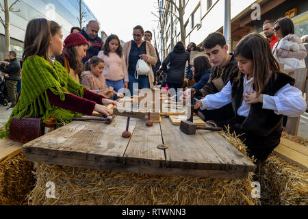 Baiona, Espagne. 09Th Mars, 2019. La fête médiévale qui a lieu chaque année dans la ville espagnole de Baiona Crédit : Olivier Guiberteau/Alamy Live News Banque D'Images