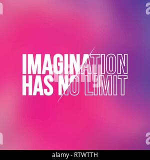 L'imagination n'a pas de limite. Devis avec arrière-plan de la vie moderne vector illustration Illustration de Vecteur