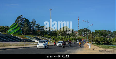 Dalat, Vietnam - 27 nov., 2017. Lam Vien Square à Dalat, Vietnam. Da Lat a été développé comme un recours par les Français au début des années 1900. Banque D'Images