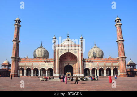 Mosquée Masjid Fatehpuri, Old Delhi, Delhi, Inde Banque D'Images