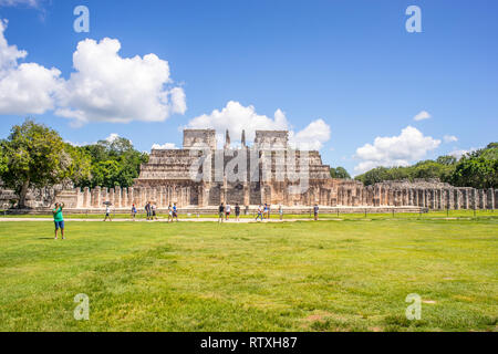 Templo de los Guerreros, Chichén-Itzá, Yucatán, Messico Banque D'Images