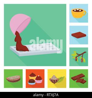 Chaud,chocolat,arbre,carrelage,gâteau,graines,piece,forme,délicieux,bon,naturel,nature,tropical, Cafe,foetus,arôme,amer sauce,fruits,boulangerie,feuilles,snack,remplissage,coupe,ferme,fondant,,bol,traiter,produit,alimentation,yummy,cuisiner,brun,haricots,cacao, desserts, douceur,set,icône,,illustration,collection,isolé,design,graphisme,élément signe,télévision,ombre,vecteurs vecteur , Illustration de Vecteur