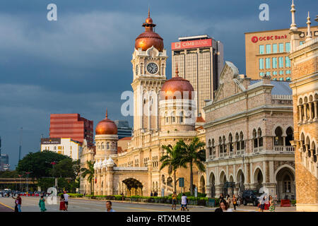 L'architecture mauresque. Sultan Abdul Samad Building, ancien siège de l'administration coloniale britannique. Kuala Lumpur, Malaisie. Banque D'Images