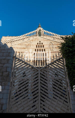 Basilique de l'Annonciation à Nazareth, Israël Banque D'Images