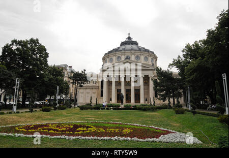 Athenaeum roumain, Bucarest, Roumanie Banque D'Images