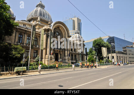 Palais de la CCE, Bucarest, Roumanie Banque D'Images