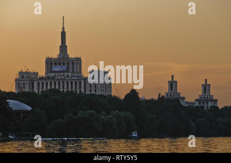 Casa place Presei Libere (Maison de la presse libre) Bucarest, Roumanie Banque D'Images