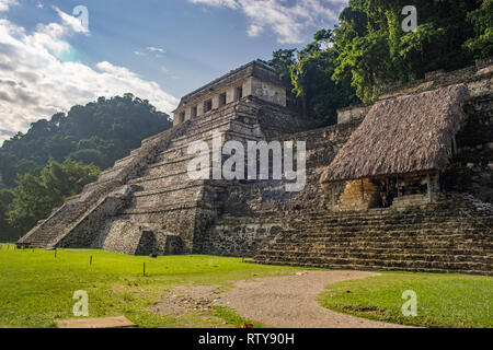 Templo de las inscripciones, Temple des Inscriptions de Palenque, Mexique ; Banque D'Images