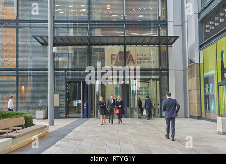 Financial services authority London bureaux Banque D'Images