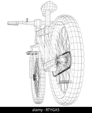 Le sport. Location isolée, Vector wireframe concept. Illustration de création 3d. Les couches de lignes visibles et invisibles sont séparés Illustration de Vecteur