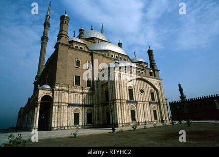 Mosquée Mohammed Ali à la Citadelle, Le Caire, Egypte Banque D'Images