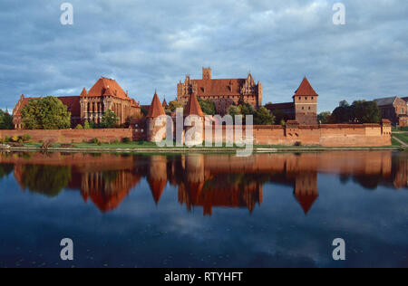 Château de l'Ordre Teutonique de Malbork, Pologne Banque D'Images