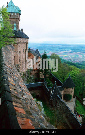 Le Haut-Koenigsbourg,France Banque D'Images