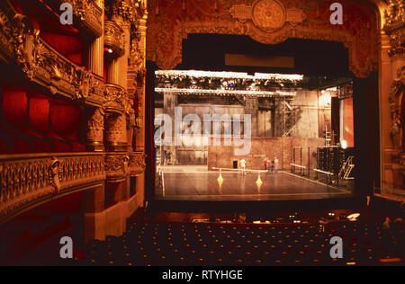 La scène de l'Opéra Palais Garnier,Paris,France Banque D'Images