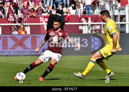 Turin, Italie. 06Th Mar, 2019. Armando Izzo (Torino FC) au cours de la Serie A TIM match de football FC entre Torino et Chievo Vérone au Stadio Grande Torino sur 3ème Mars, 2019 à Turin, Italie. Crédit : FABIO ANNEMASSE/Alamy Live News Banque D'Images