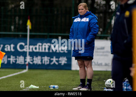 A rencontré le Premier ministre gallois Cardiff battre la Ligue des femmes rivaux titre Port Talbot Town 5-0 en haut du tableau un clash à Cyncoed Campus. Lewis Mitchell/PTT. Banque D'Images