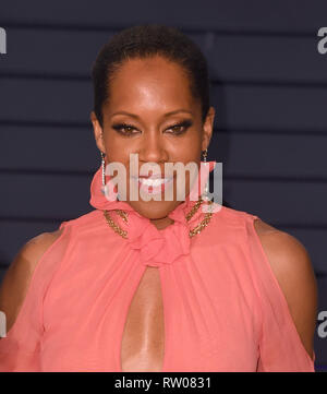 Los Angeles, Californie - Le 24 février : Regina King assiste à 2019 Vanity Fair Oscar Party à Wallis Annenberg Center for the Performing Arts à Februa Banque D'Images