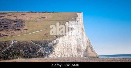 Les collines à Eastbourne Beachy Head on a sunny day Banque D'Images