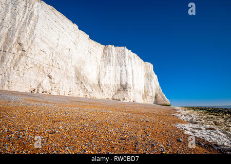 Cuckmere Haven Beach de Seven Sisters Angleterre Banque D'Images