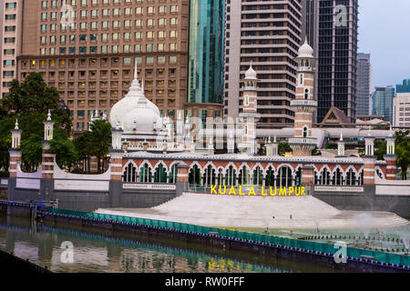Jamek Masjid Jamek (mosquée), Kuala Lumpur, Malaisie. Banque D'Images