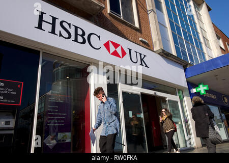 Succursale de la HSBC UK Banque D'Images