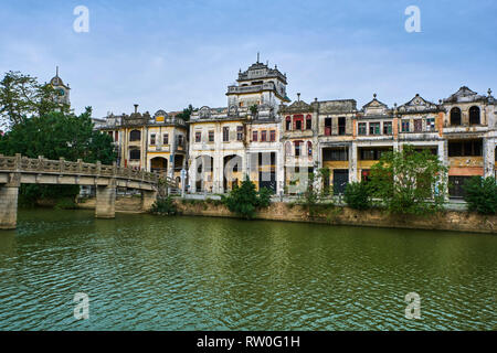 La Chine, Guangdong, Kaiping, UNESCO World Heritage village Chikan, Banque D'Images