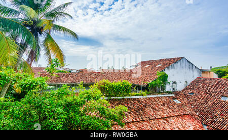 Paysage urbain d'édifices coloniaux dans la vieille ville de Galle, Sri Lanka Banque D'Images