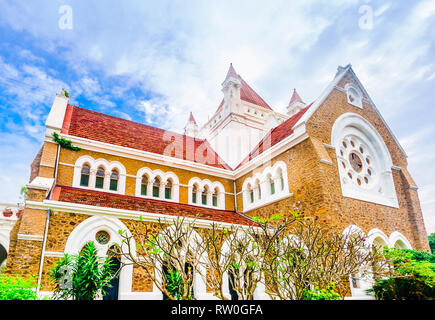 Vue sur l'église anglicane All Saints à Galle, Sri Lanka Banque D'Images