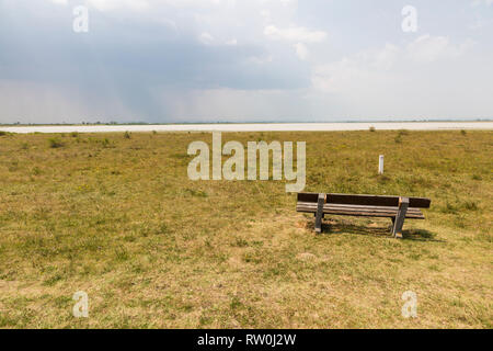 Le parc national de Neusiedler See, Lange Lacke, Seewinkel, Burgenland, Autriche Banque D'Images