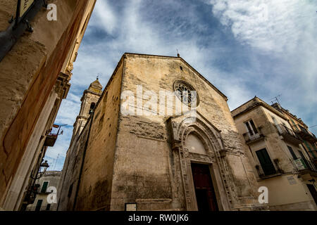 Roma, Italie - 26 août 2018 : Amazing église de Saint-Nicolas des Grecs ou de Saint Nicola de Altamura. Les Pouilles. L'Italie. Après-midi d'été de rêve wi Banque D'Images