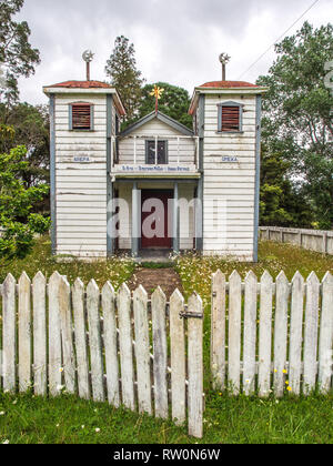 Whare Whakamoemiti Ratana Temple Church, Mangamuka, Northland, Nouvelle-Zélande Banque D'Images