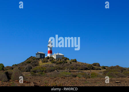 Phare à tête basse à l'entrée de la Tamar River, dans le nord de la Tasmanie, en Australie. C'est le deuxième phare construit sur ce lieu construit Banque D'Images