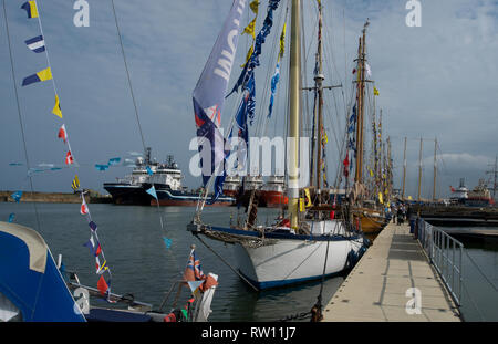 Visite des Grands navires au port de Sunderland Banque D'Images
